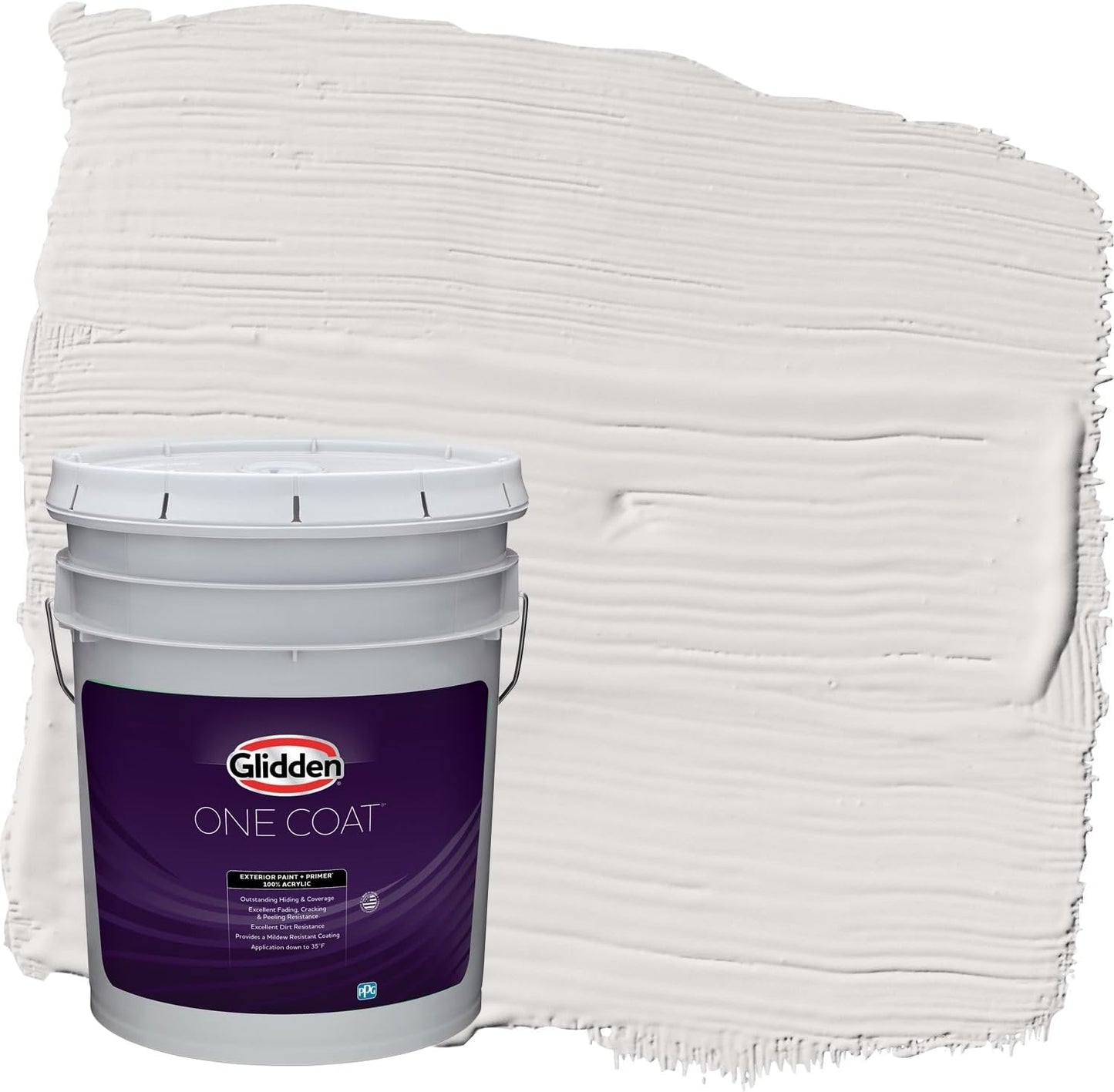 Glidden Exterior Paint + Primer: Black/Black Magic, One Coat, Satin, 1-Gallon