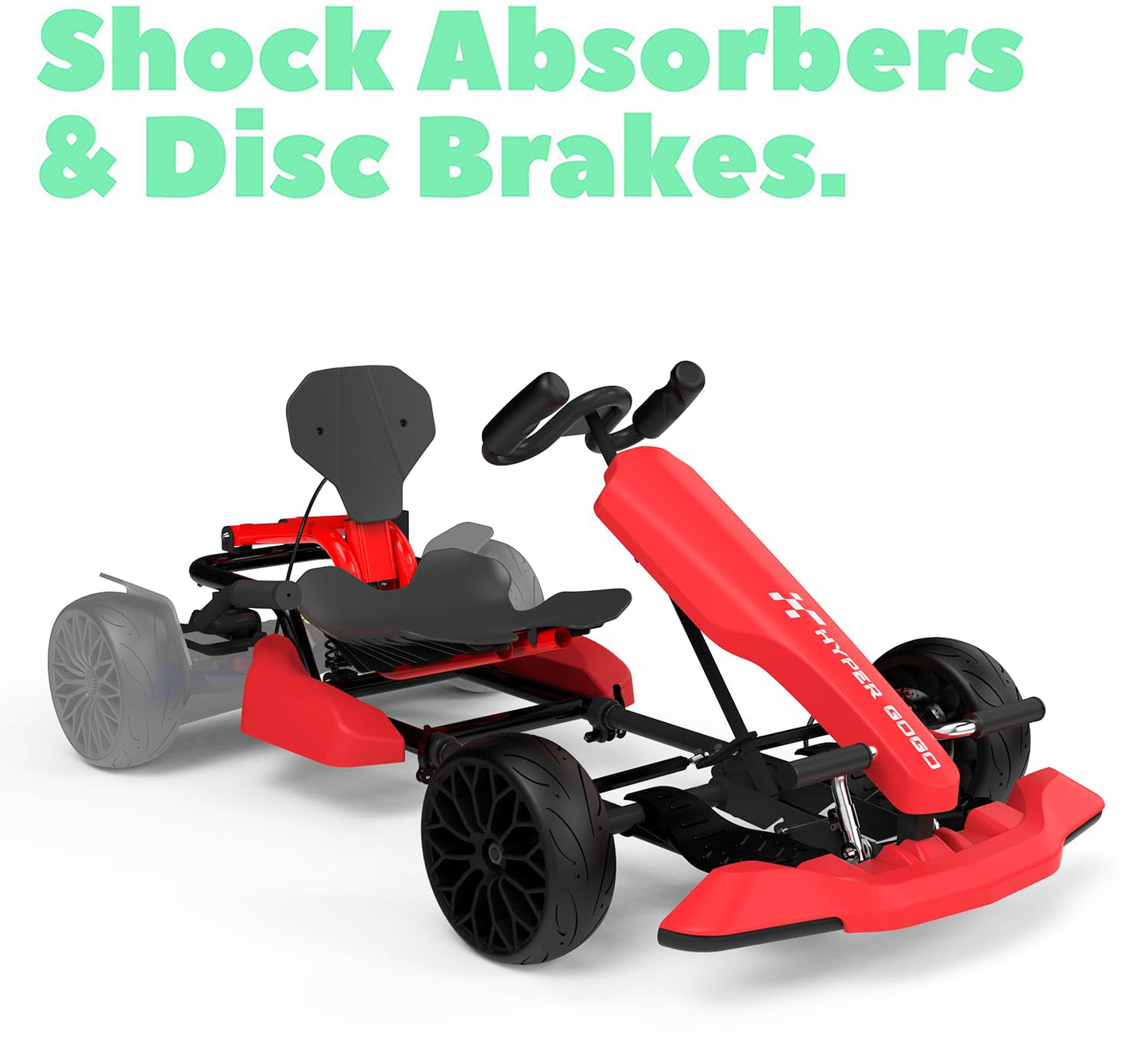 HYPER GOGO Drift GoKart Kit-Hoverboard Attachment,Outdoor Race Pedal Go Cart Car for Kids and Adults