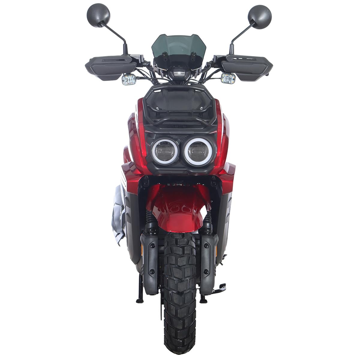 X-PRO Tank 200 Gas Moped Adult Gas Street Moped with 12" Wheels! LED Headlight!