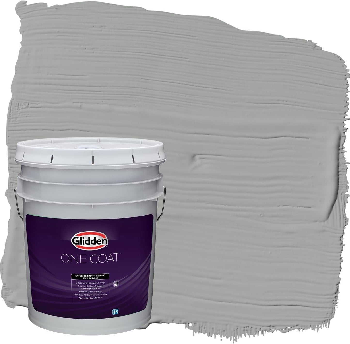 Glidden Exterior Paint + Primer: Black/Black Magic, One Coat, Satin, 1-Gallon