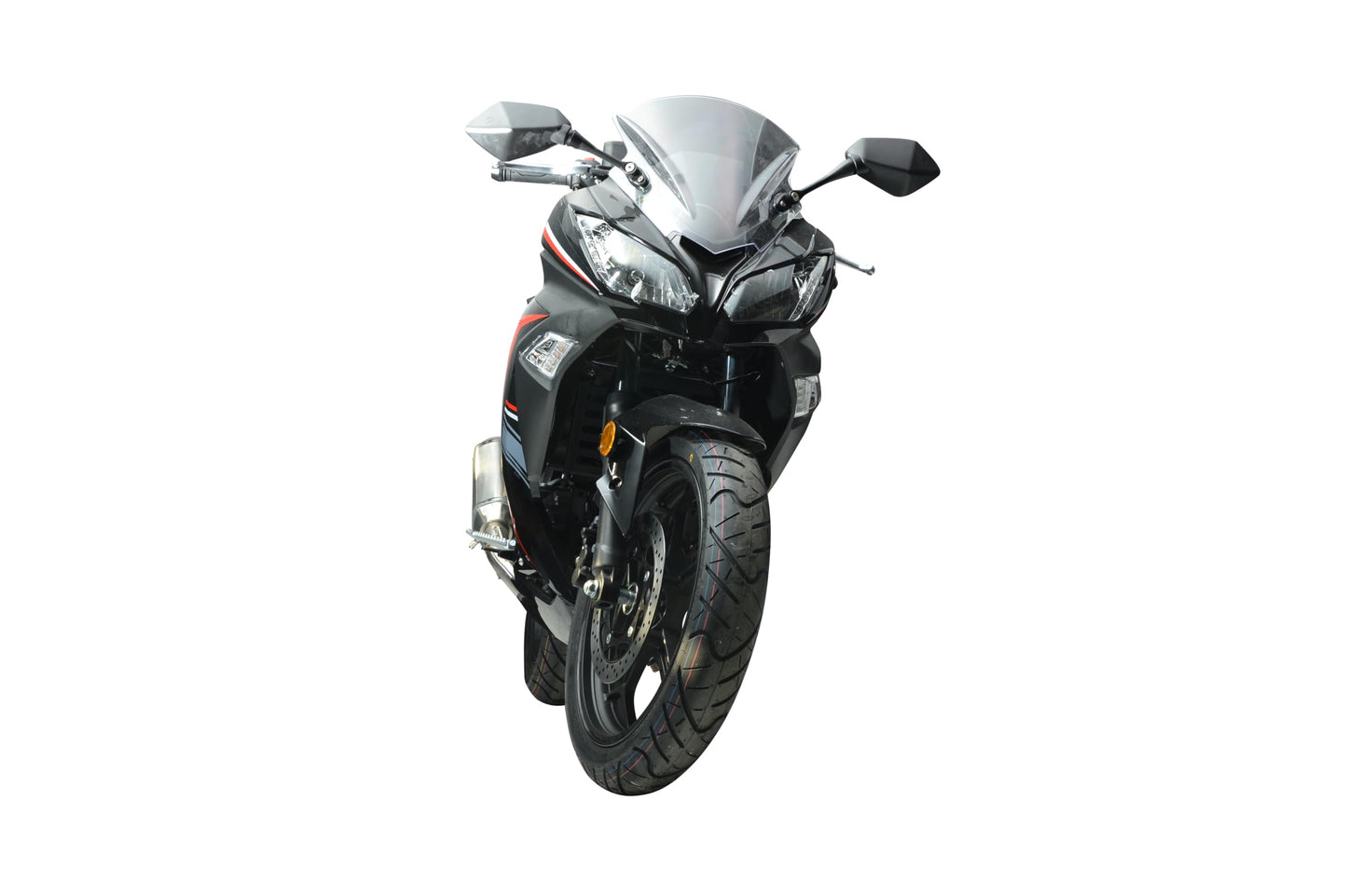 HHH GTX 250 Motorcycle EFI Fuel Injection Manual 6 Speed 250cc Motorcycle Street Bike for adult (Black)