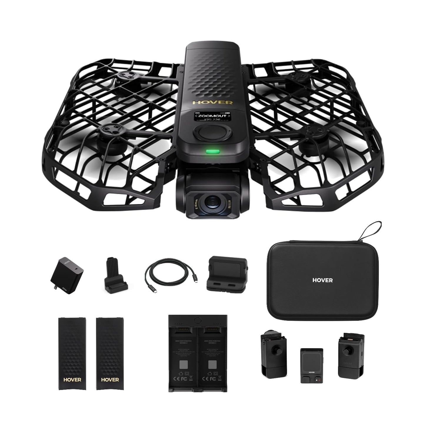 HOVERAir X1 PROMAX 8K Action Flying Camera, Foldable Drone with Camera with 42 KM/H Follow Speed, 10+ Fully Automatic Flight Modes, Fly Anywhere with OmniTerrain, SmoothCapture 2.0(Fly Joy Combo)