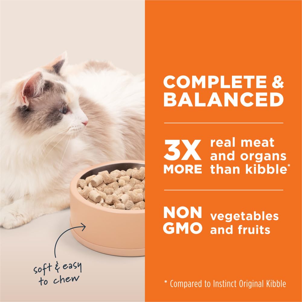 Instinct Raw Meals Freeze-Dried Chicken Cat Food, 25 oz. Bag