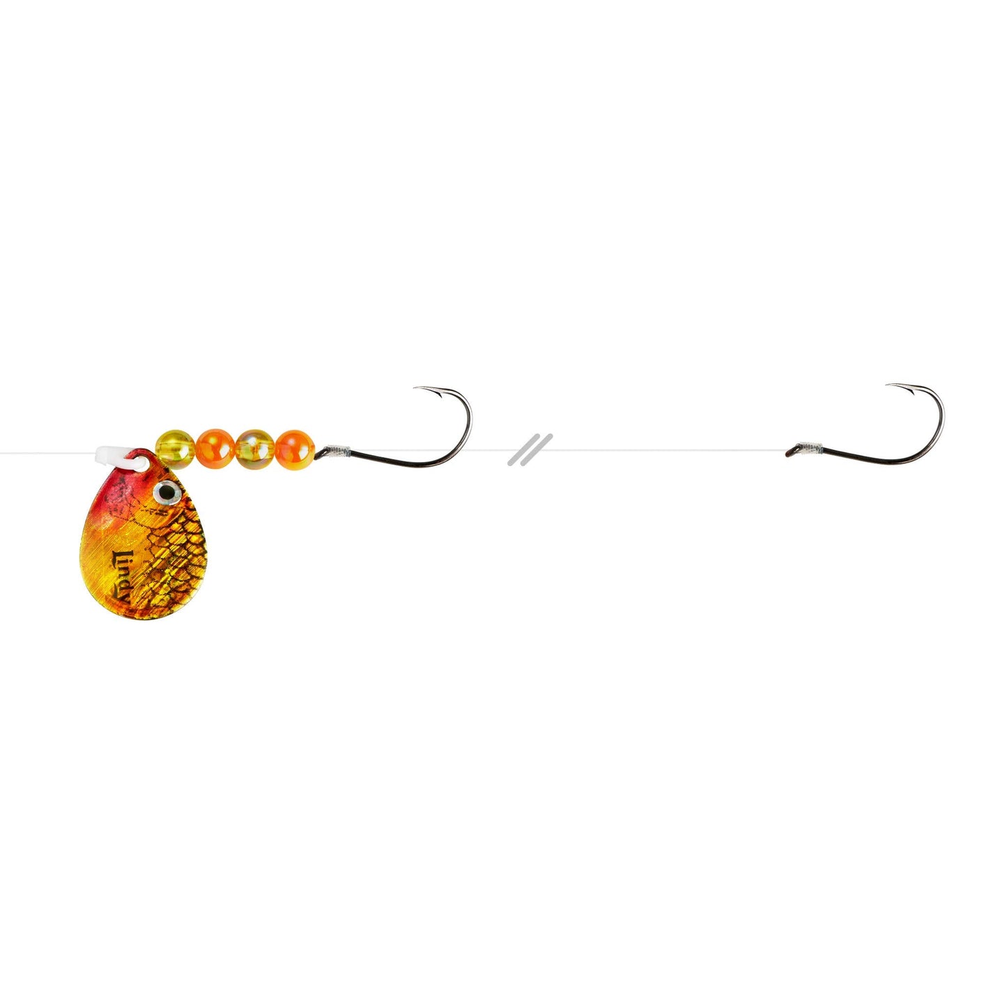 Lindy Colorado Blade Crawler Harness Spinner Fishing Lure with Holographic Blades and Hand-Selected Bead Patterns