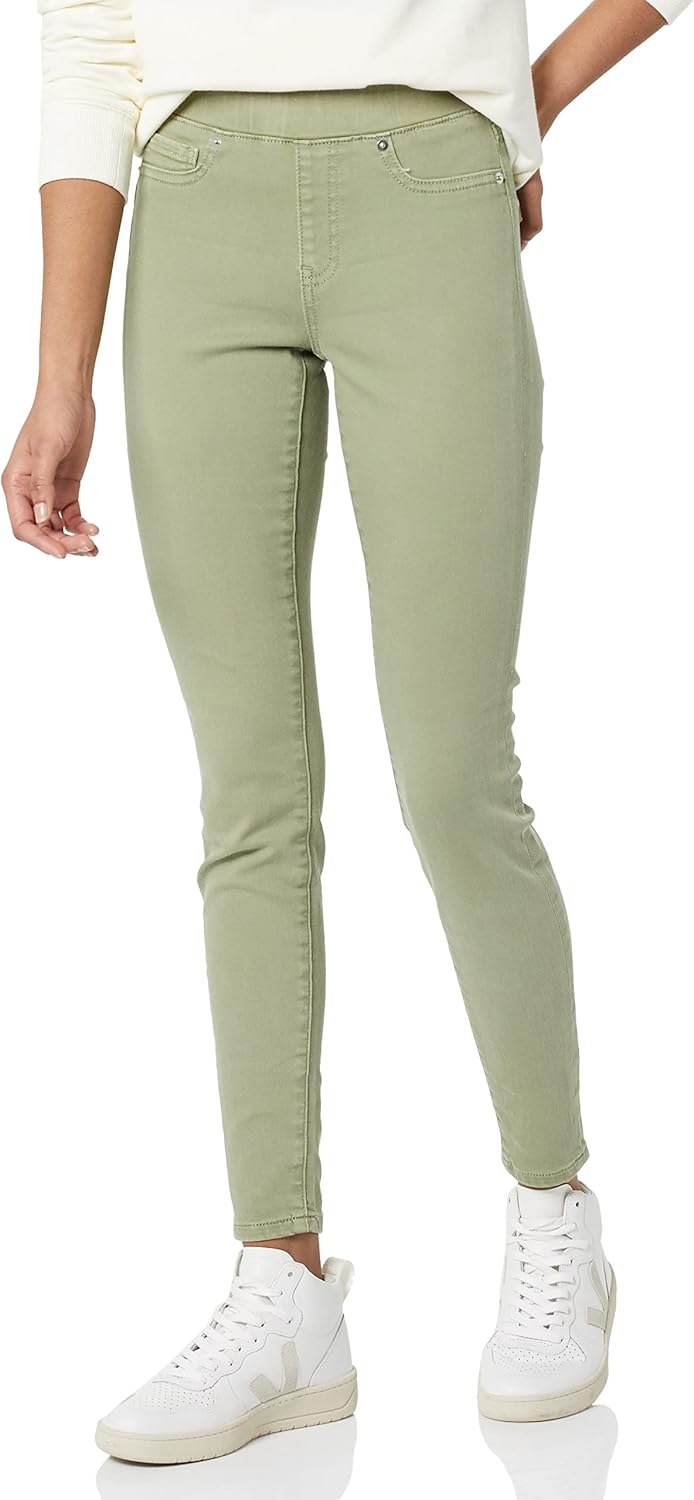 Amazon Essentials Women's Mid-Rise Stretch Pull-On Jegging