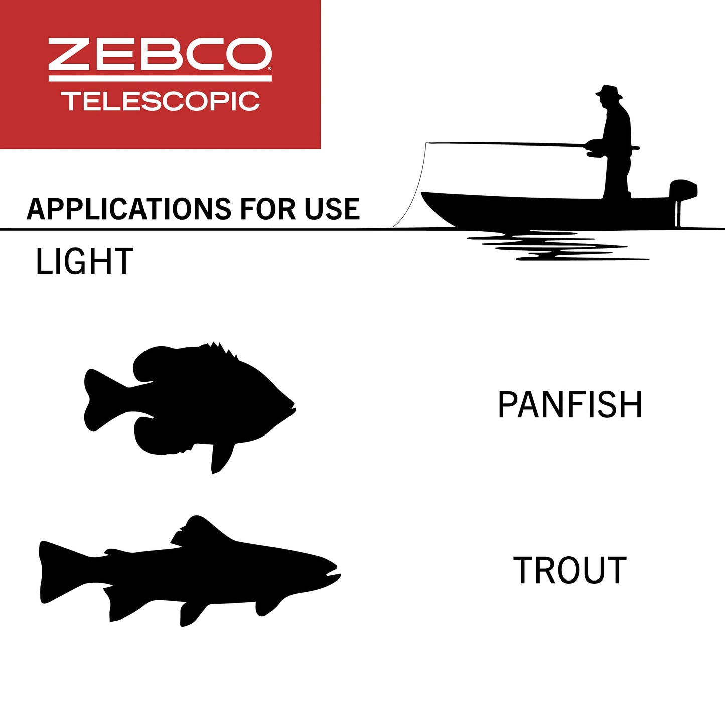 Zebco 33 Spinning Reel and Telescopic Fishing Rod Combo