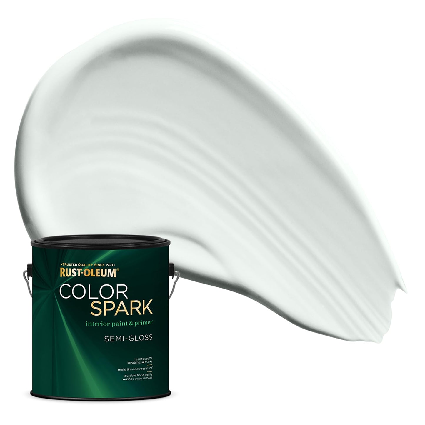 Rust-Oleum Color Spark Interior Paint and Primer in One, Eggshell, Black, 1 Gallon