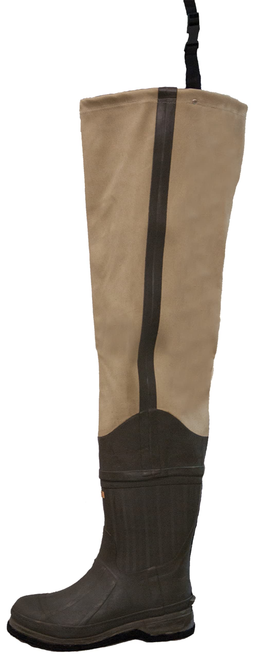 FROGG TOGGS Bull Frogg 3-ply PVC Canvas Bootfoot Hip Wader, Cleated or Felt