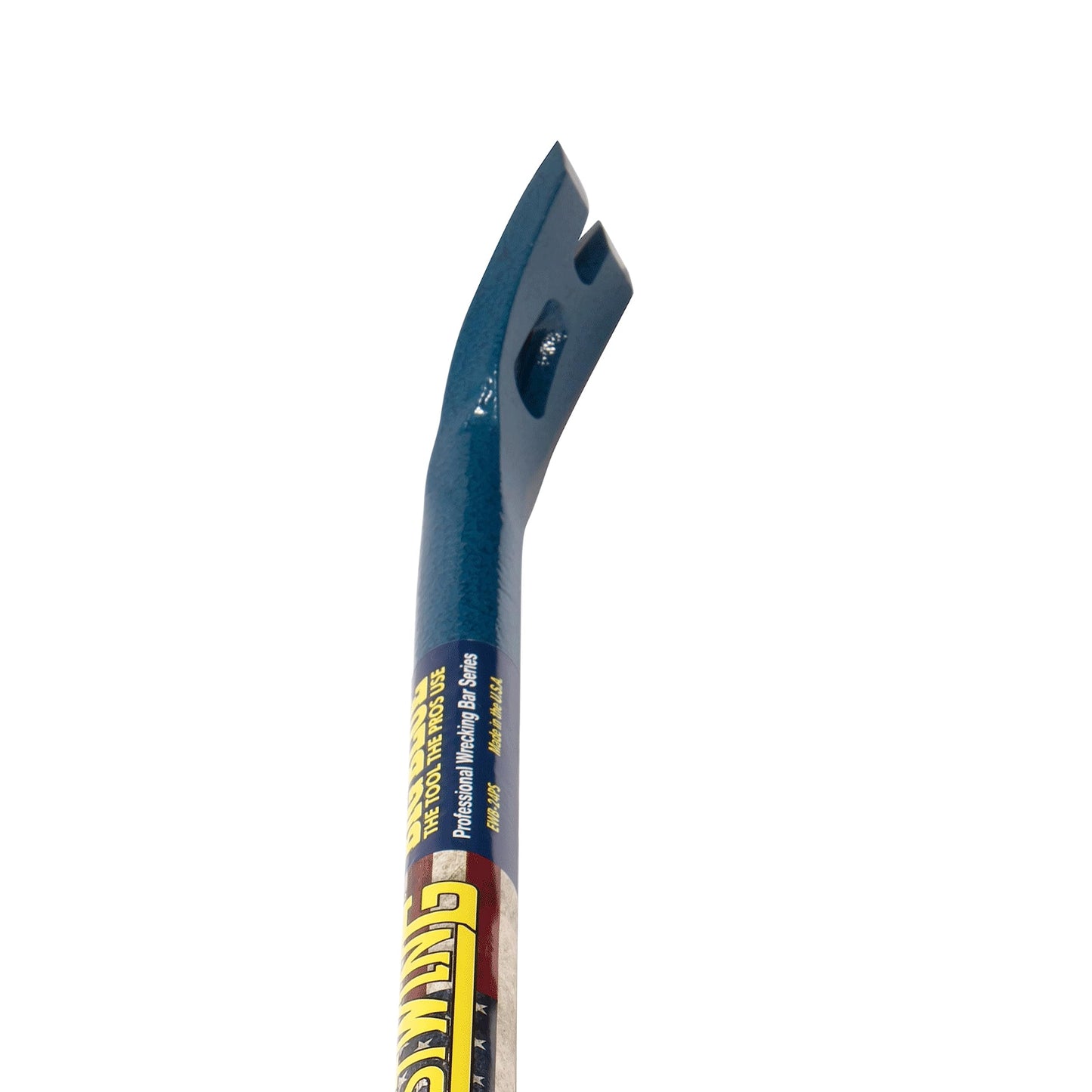ESTWING Gooseneck Wrecking Bar - 3/4" x 24" Pry Bar with Angled Chisel End & Forged Steel Construction - EWB-24