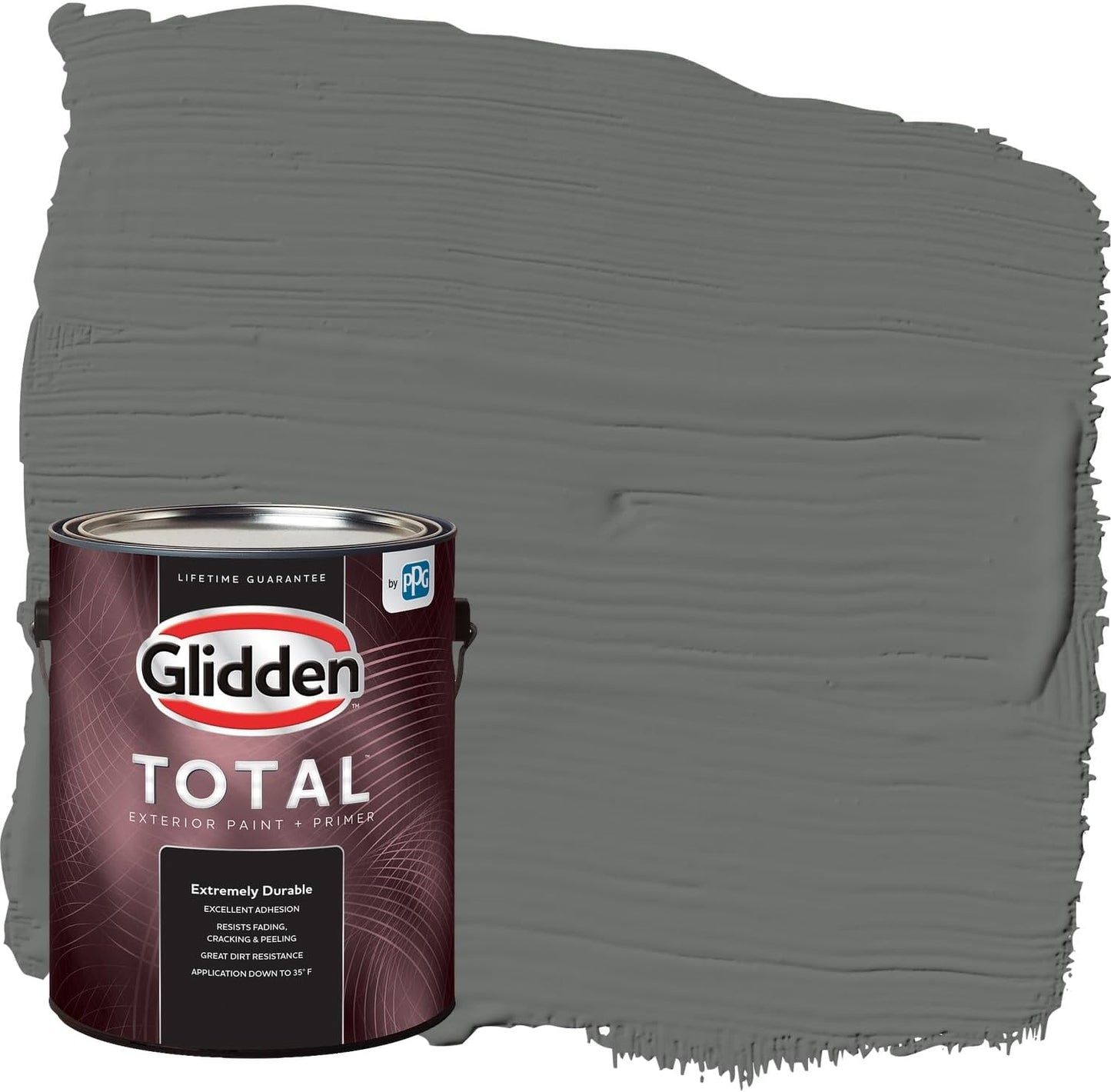 Glidden Exterior Paint + Primer: Black/Black Magic, One Coat, Satin, 1-Gallon