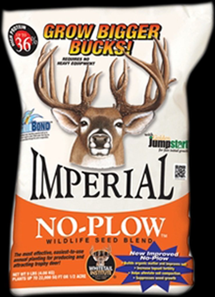 Whitetail Institute No-Plow Deer Food Plot Seed - Hardy, Fast-Growing Blend of Annuals for Areas Difficult to Access with Farming Equipment - Highly Nutritious and Attractive to Deer