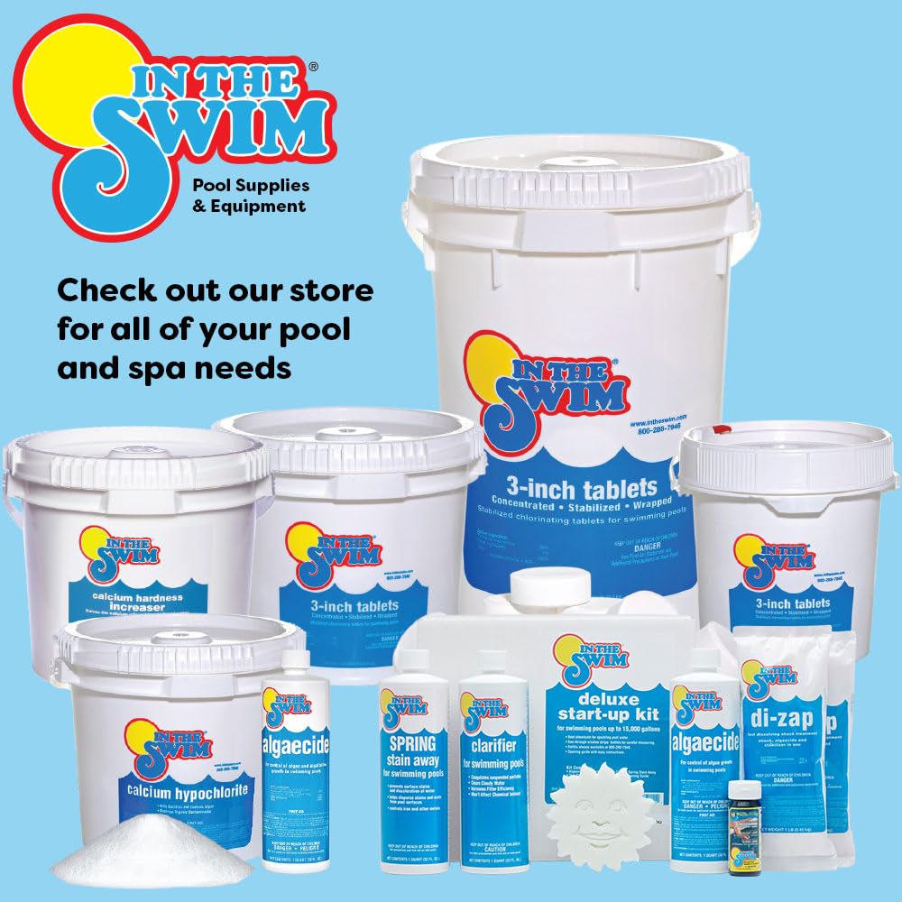 In The Swim Pool Shock – 68% Cal-Hypo Granular Sanitizer for Crystal Clear Water – Defends Against Bacteria, Algae, and Microorganisms - 24 X 1 Pound