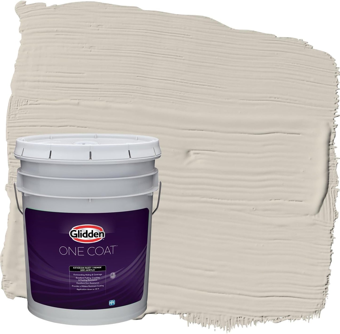 Glidden Exterior Paint + Primer: Black/Black Magic, One Coat, Satin, 1-Gallon