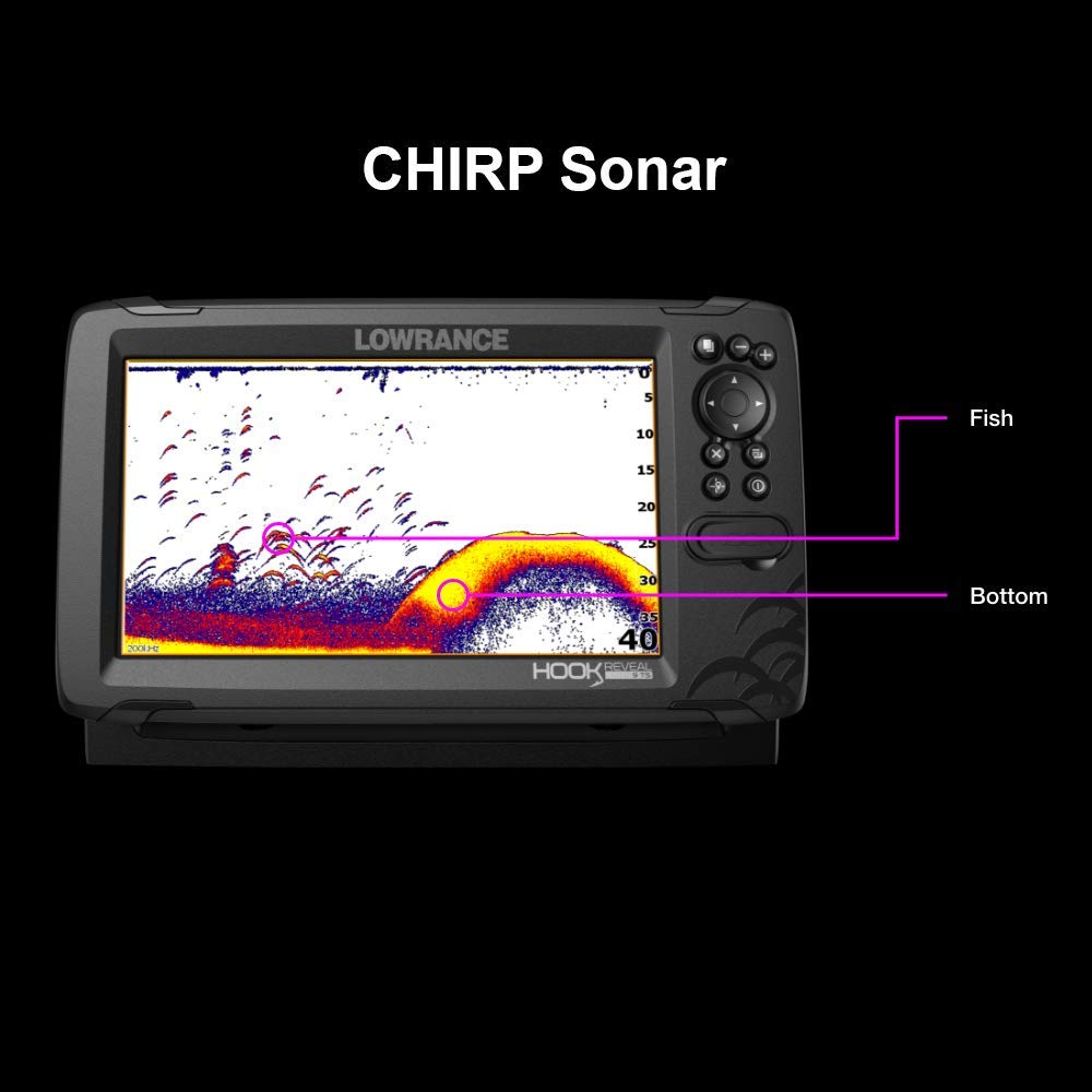 Lowrance HOOK Reveal 5", 7" and 9" Fish Finders with Transducers