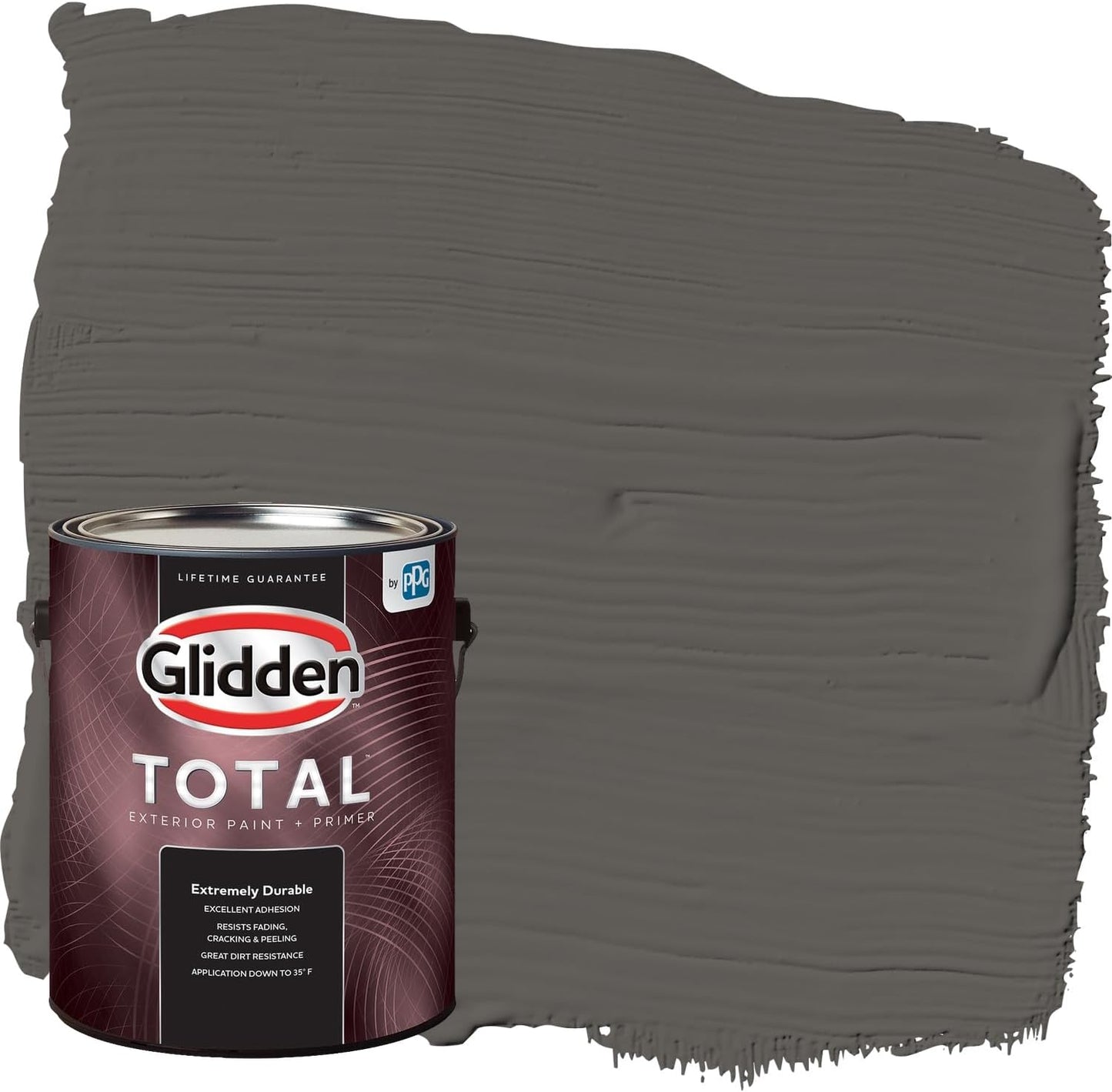 Glidden Exterior Paint + Primer: Black/Black Magic, One Coat, Satin, 1-Gallon