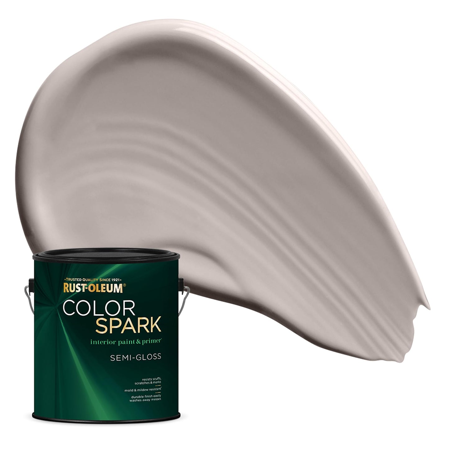 Rust-Oleum Color Spark Interior Paint and Primer in One, Eggshell, Black, 1 Gallon