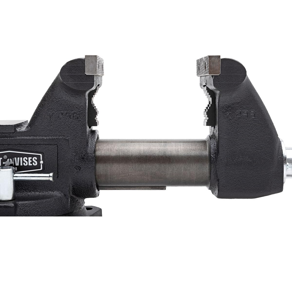 Yost HD550-C Heavy Duty 5-1/2 Inch Mechanics Work Bench Vise | Heavy Duty Woodworking & Metal Work Table with Secure Grip Swivel Base | 60,000 PSI Casting Iron Material with Extra-large Anvil Surface
