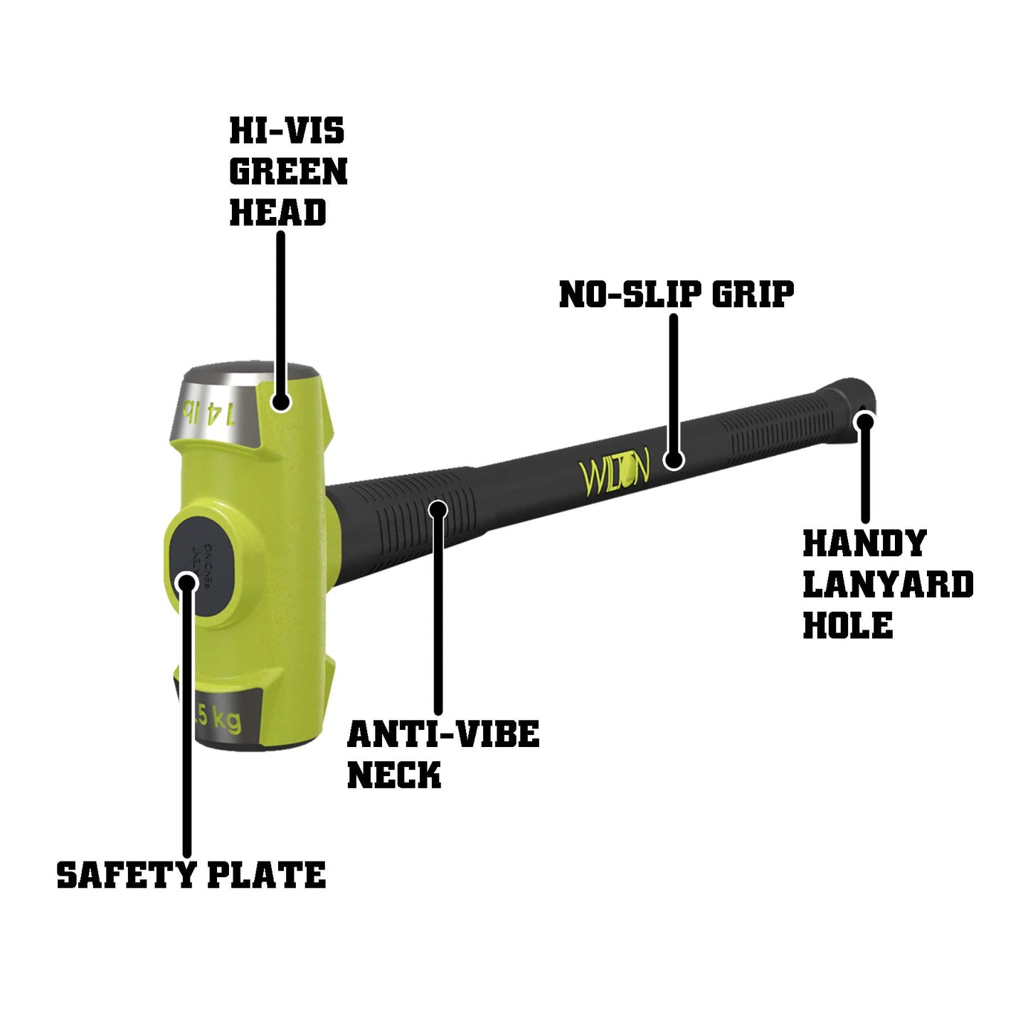 Wilton B.A.S.H 36" Sledge Hammer, 6 Lb Head (20636)