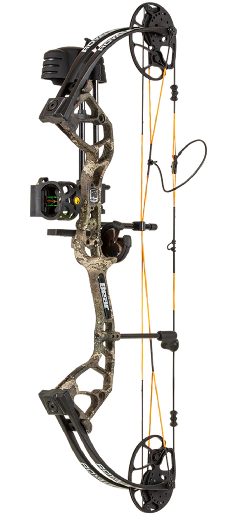 Bear Archery Royale Ready to Hunt Compound Bow Package for Adults and Youth, 12”- 27” Draw Length, 5-50 Lbs Draw Weight, Up to 290 FPS, Limbs Made in USA, Limited Life-Time Warranty