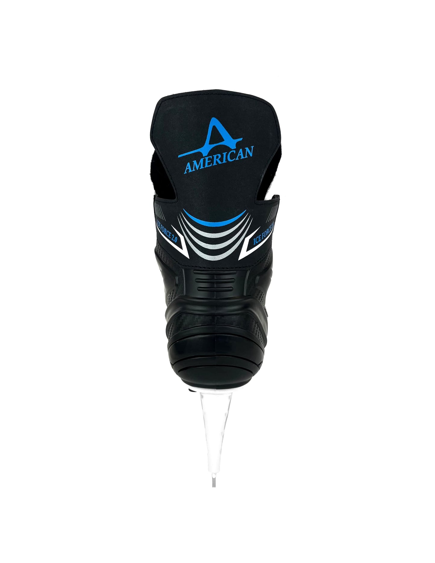 American Ice Force 2.0 Hockey Skate, 12, Black