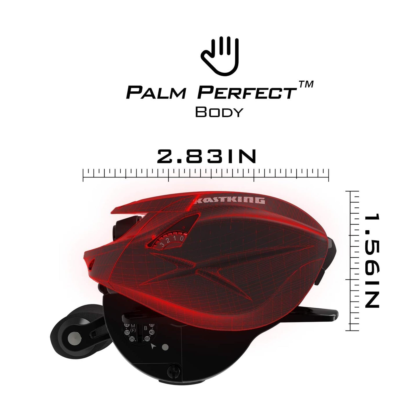 KastKing Speed Demon Elite Baitcasting Reels,10.5:1 Gear Ratio Fishing Reel,Left Handed Baitcaster