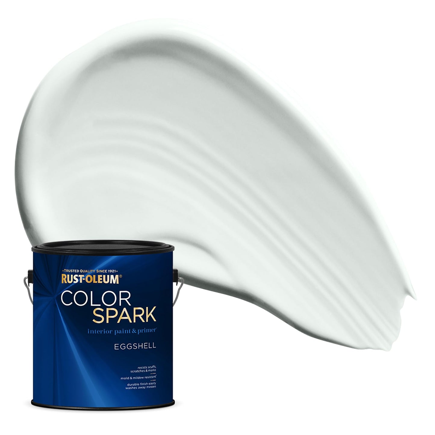 Rust-Oleum Color Spark Interior Paint and Primer in One, Eggshell, Black, 1 Gallon