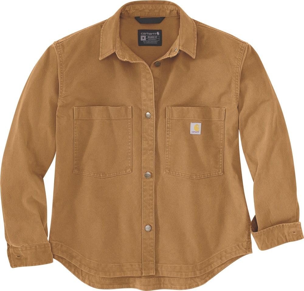 Carhartt Women's Rugged Flex Loose Fit Heavyweight Duck Overshirt