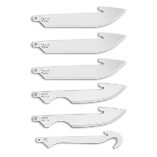 OUTDOOR EDGE 3.5" RazorSafe Replacement Sharp-Point Knife Blades, 24 Piece Value Pack