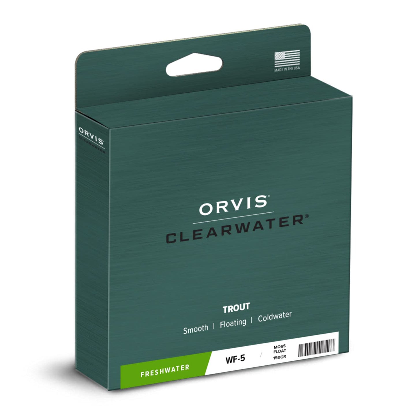 Orvis Clearwater Fly Line - Versatile 90-Foot Weight Forward 3-9WT Fly Fishing Line with Welded Loop, Multifilament Core, Moss - 7