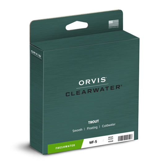 Orvis Clearwater Fly Line - Versatile 90-Foot Weight Forward 3-9WT Fly Fishing Line with Welded Loop, Multifilament Core, Moss - 7