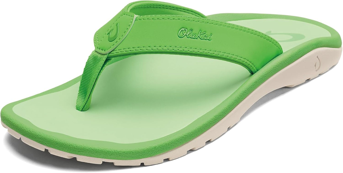 OLUKAI Ohana Men's Beach Sandals, Water Resistant Flip Flops, Arch Support & Comfort Fit, Lightweight & Durable, Enhanced Grip & Traction