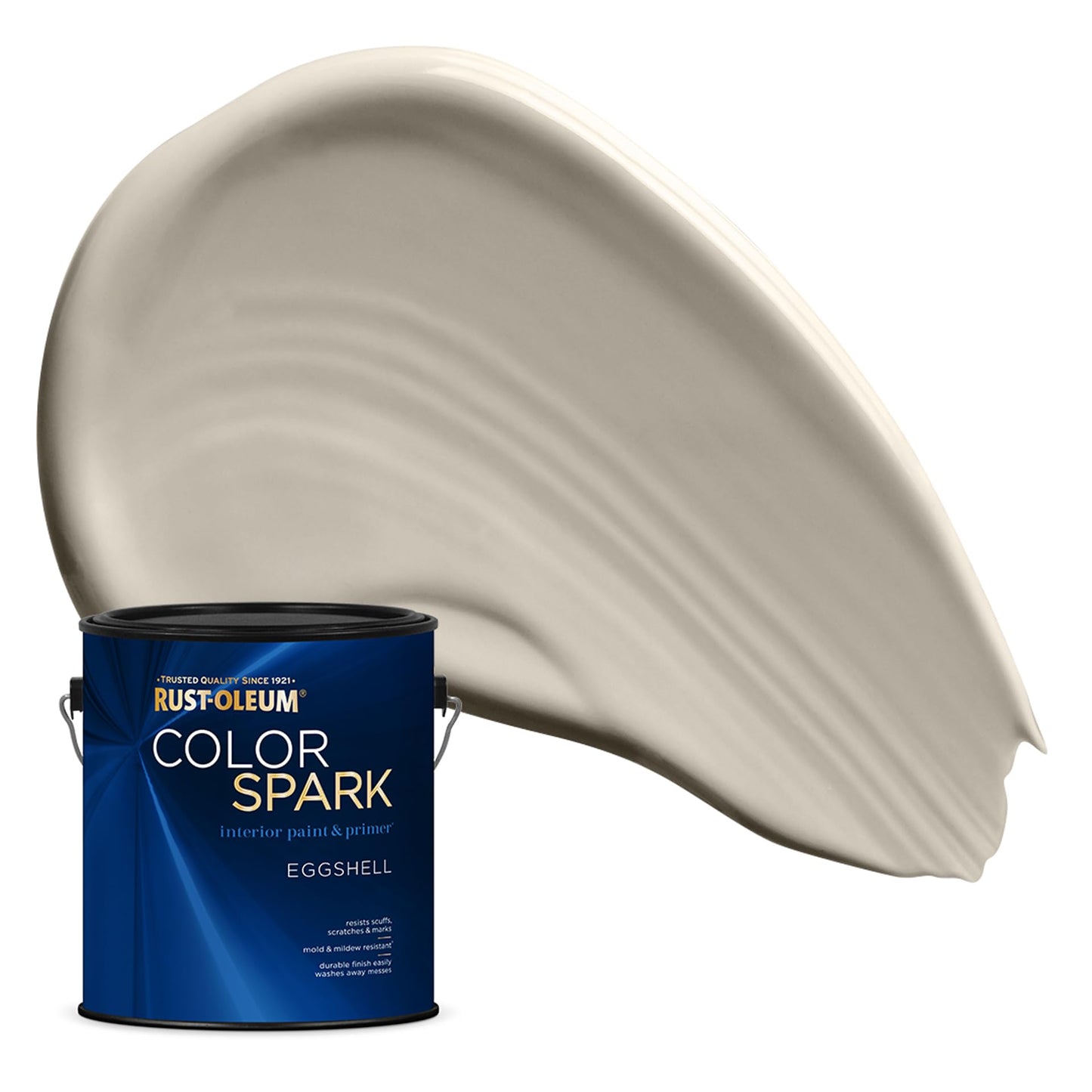 Rust-Oleum Color Spark Interior Paint and Primer in One, Eggshell, Black, 1 Gallon