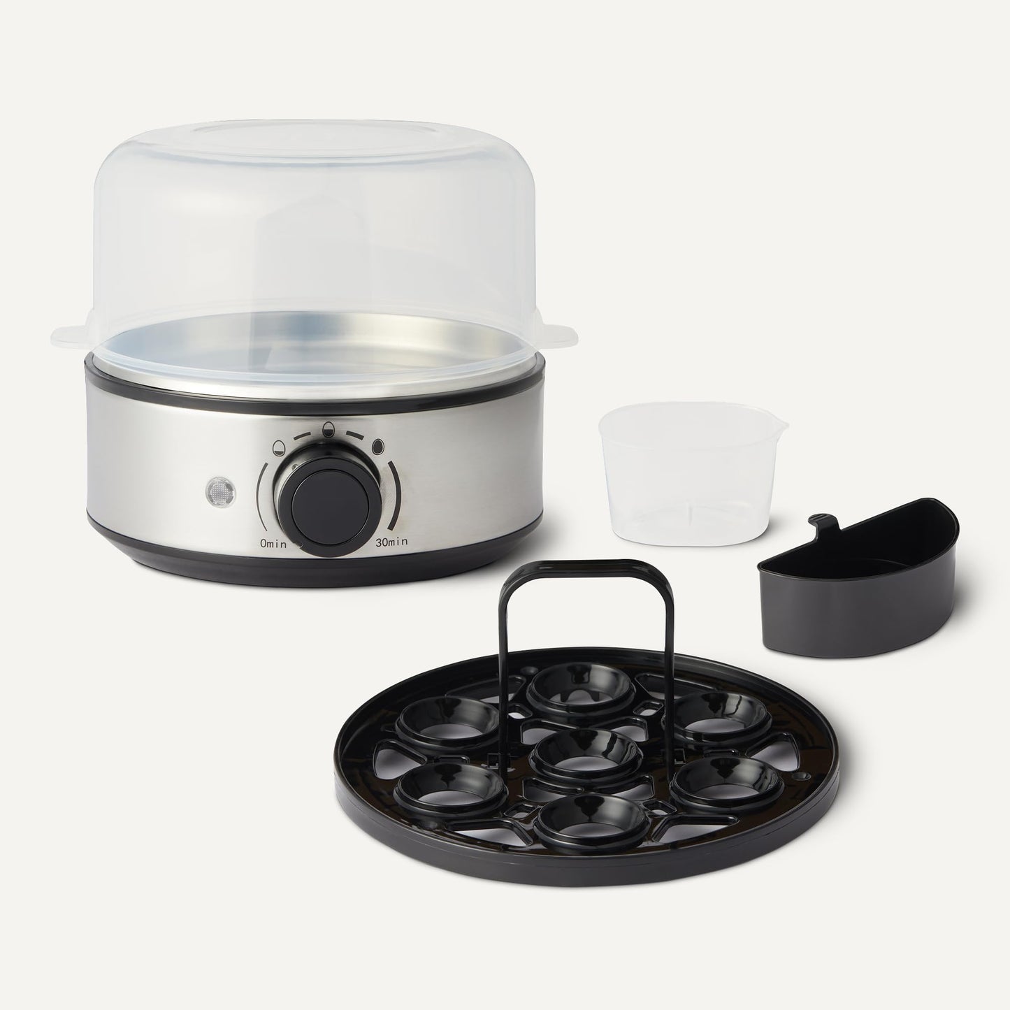 Amazon Basics Electric Egg Cooker for Hard-Boiled Eggs, 7-Egg Capacity, BPA Free, Black