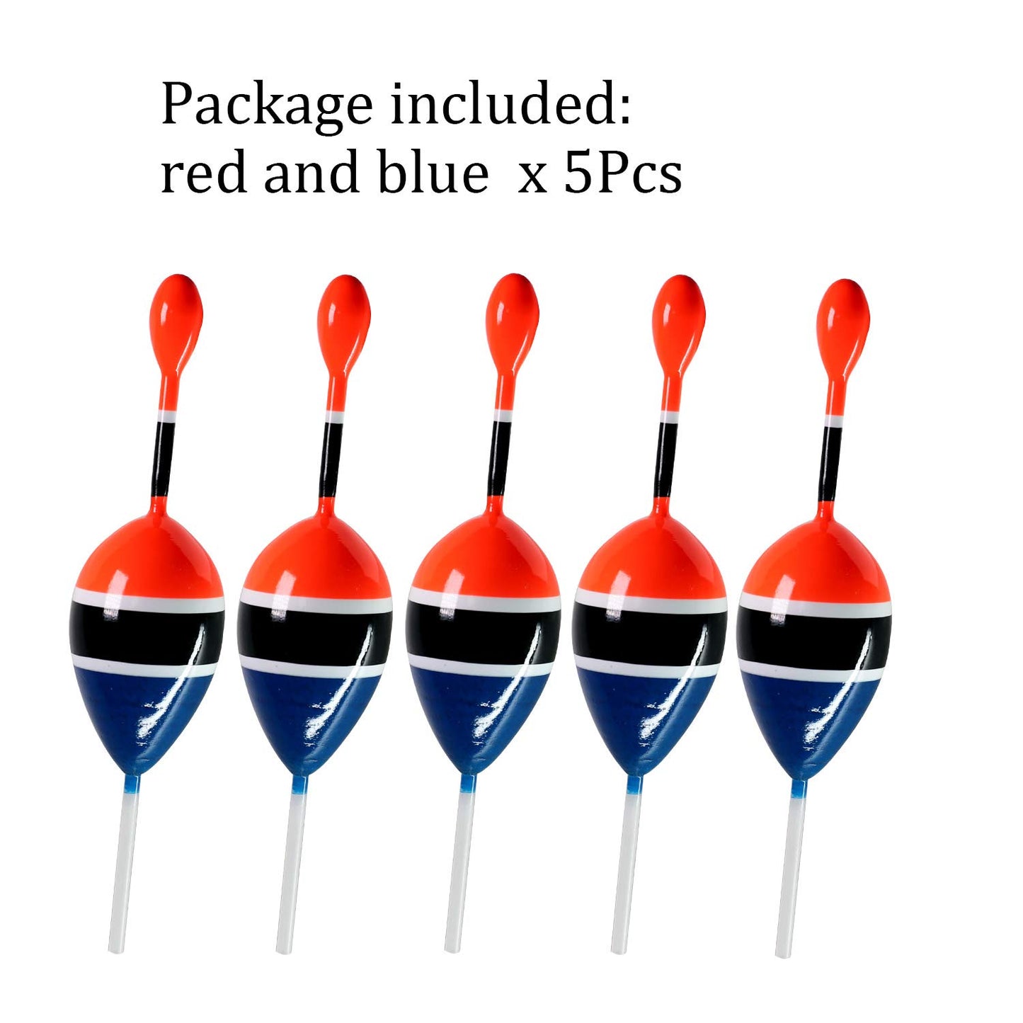 THKFISH Fishing Floats Bobbers Slide Floats Balsa Fishing Bobber Slip Bobbers for Crappie Panfish Trout Bass (1/2oz 2"x5.28") (1/6 1.6"x4.8") 5Pcs