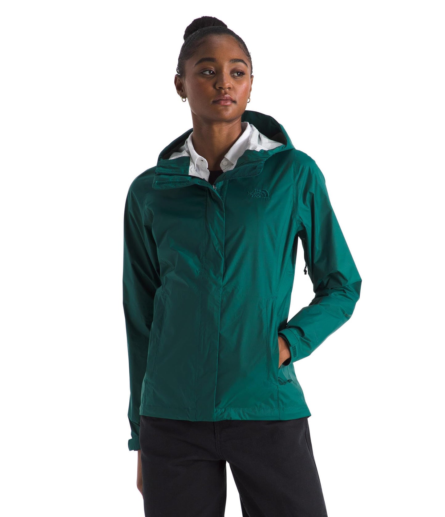 THE NORTH FACE Women's Venture 2 Waterproof Hooded Rain Jacket | Raincoat With Breathable Dryvent 2.5l Fabric, Pit-zips