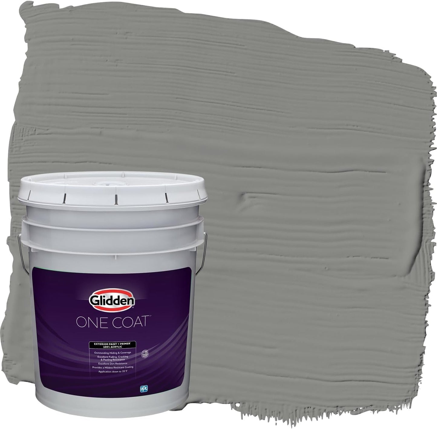 Glidden Exterior Paint + Primer: Black/Black Magic, One Coat, Satin, 1-Gallon