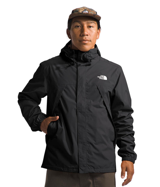 THE NORTH FACE Men's Antora Waterproof Jacket (Standard & Big Size) | Windproof & Waterproof Rain Coat, Adjustable 3-Piece Hood, TNF Black-NPF, X-Large