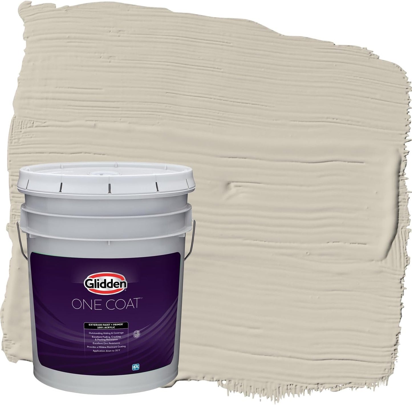 Glidden Exterior Paint + Primer: Black/Black Magic, One Coat, Satin, 1-Gallon