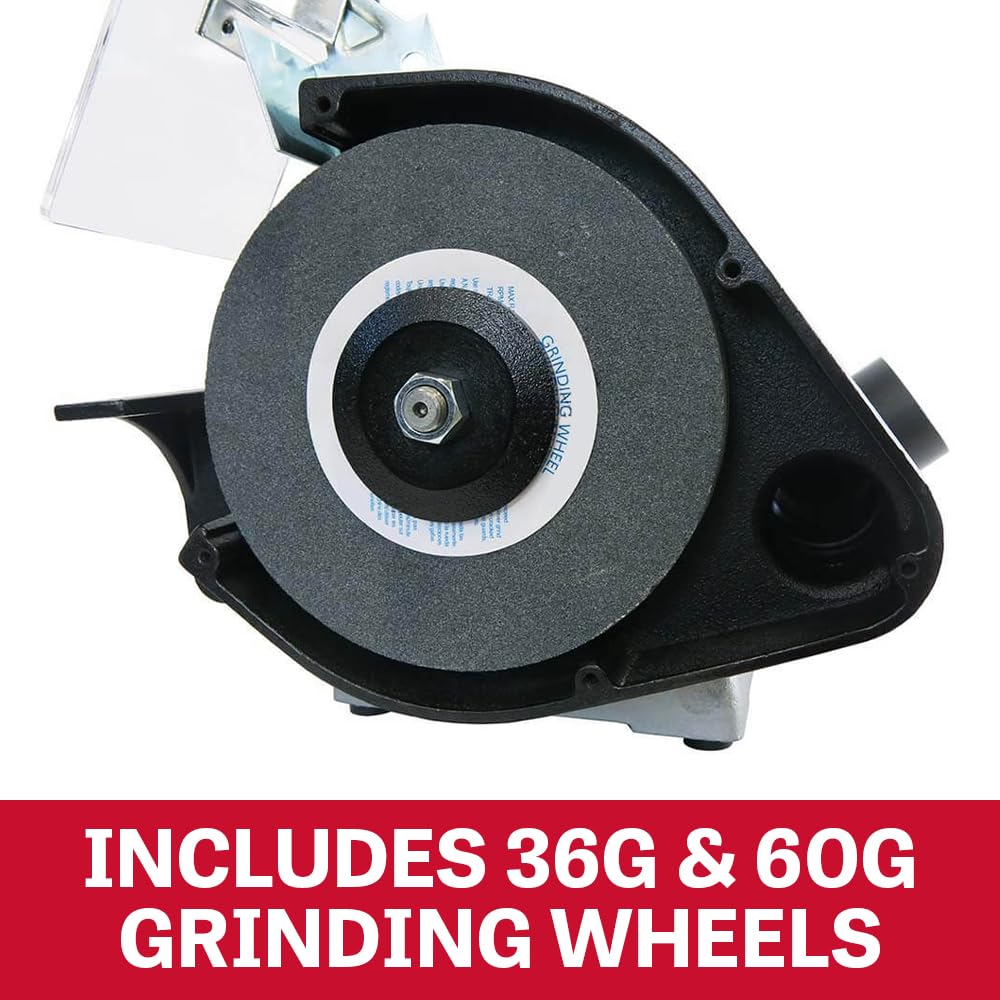 JET 8-Inch Industrial Bench Grinder, 3600 RPM, 1 HP, 115V 1Ph (Model IBG-8)