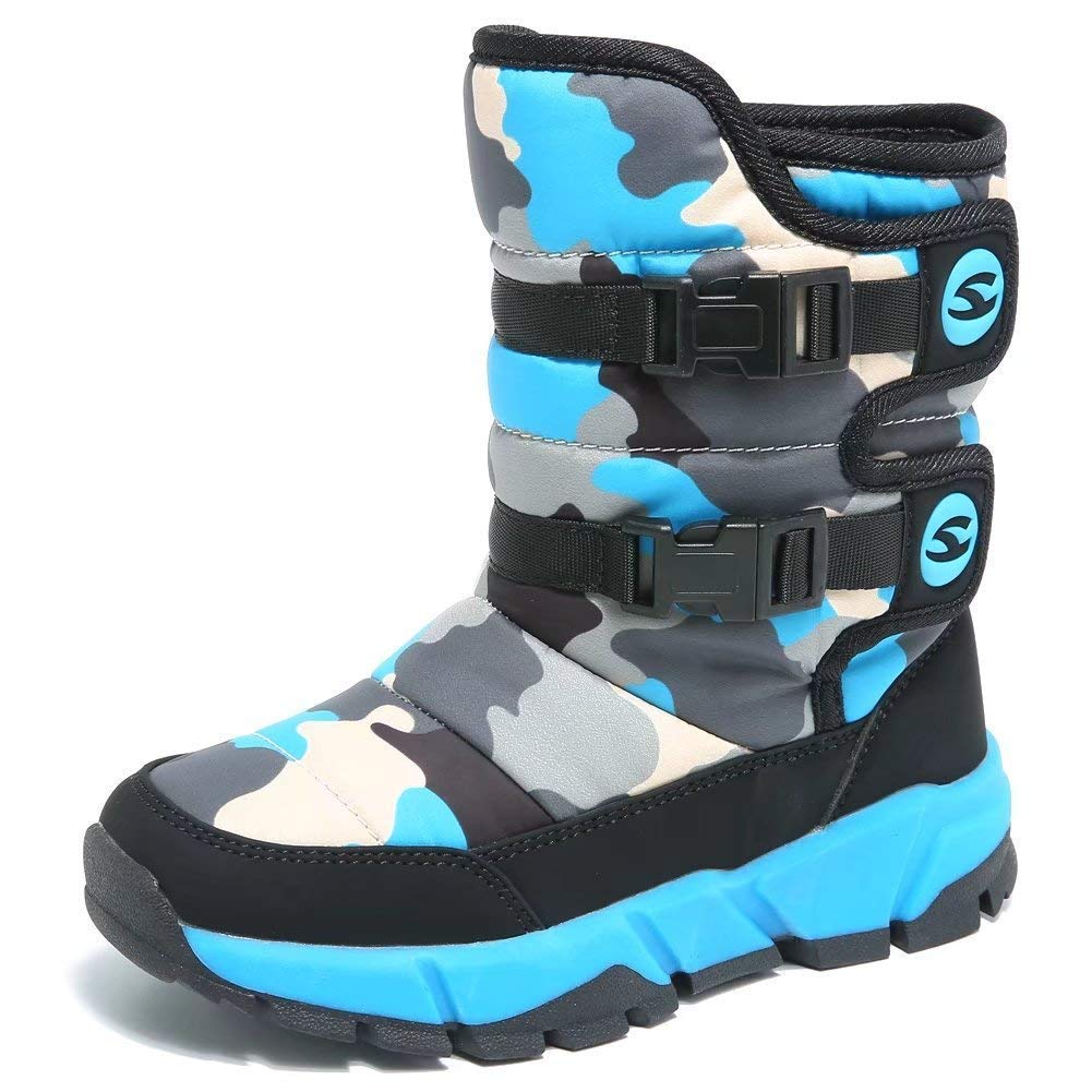 GUBARUN Boys Snow Boots Winter Waterproof Slip Resistant Cold Weather Shoes (Toddler/Little Kid/Big Kid)