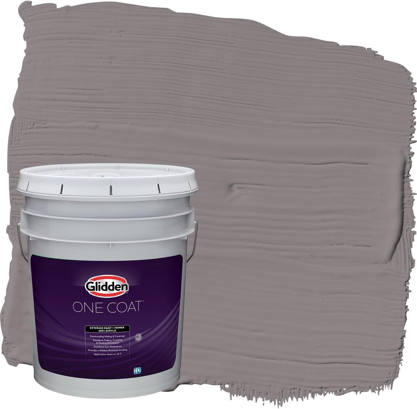 Glidden Exterior Paint + Primer: Black/Black Magic, One Coat, Satin, 1-Gallon