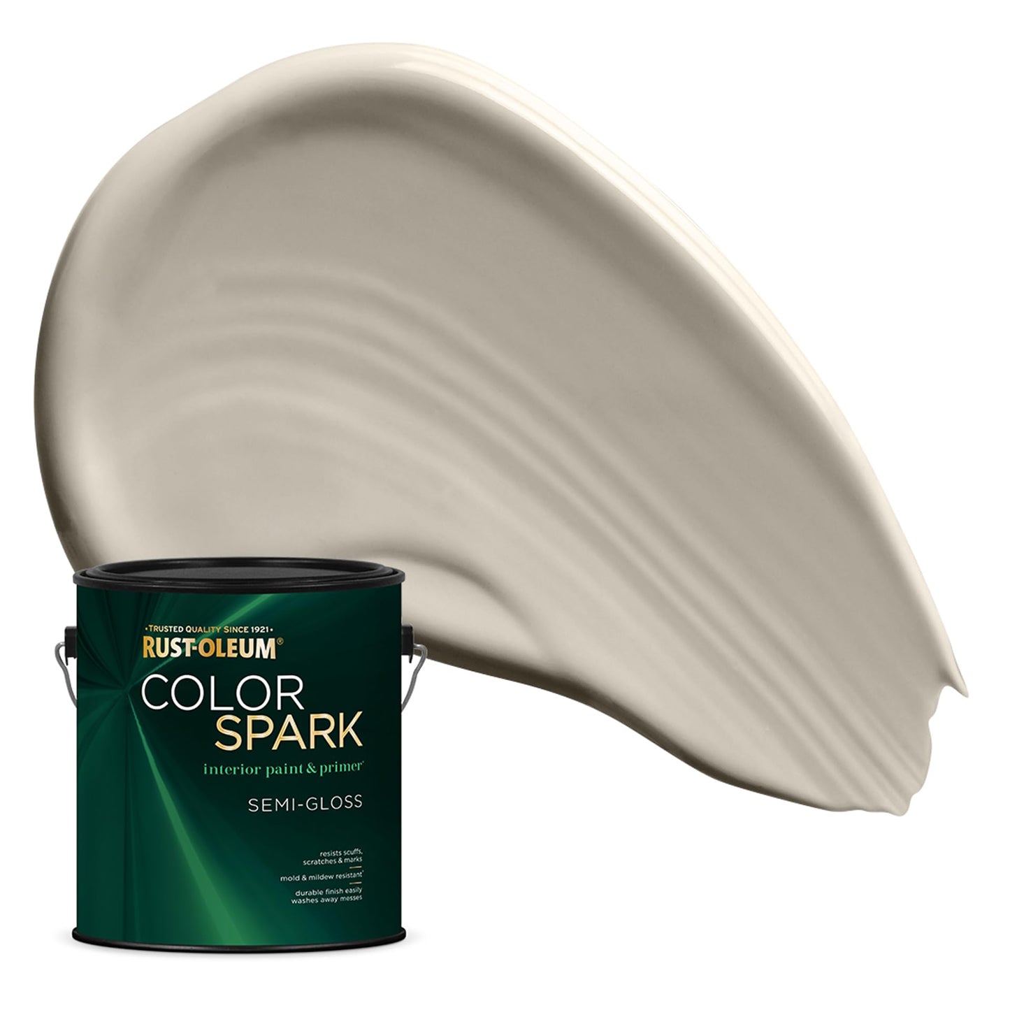 Rust-Oleum Color Spark Interior Paint and Primer in One, Eggshell, Black, 1 Gallon