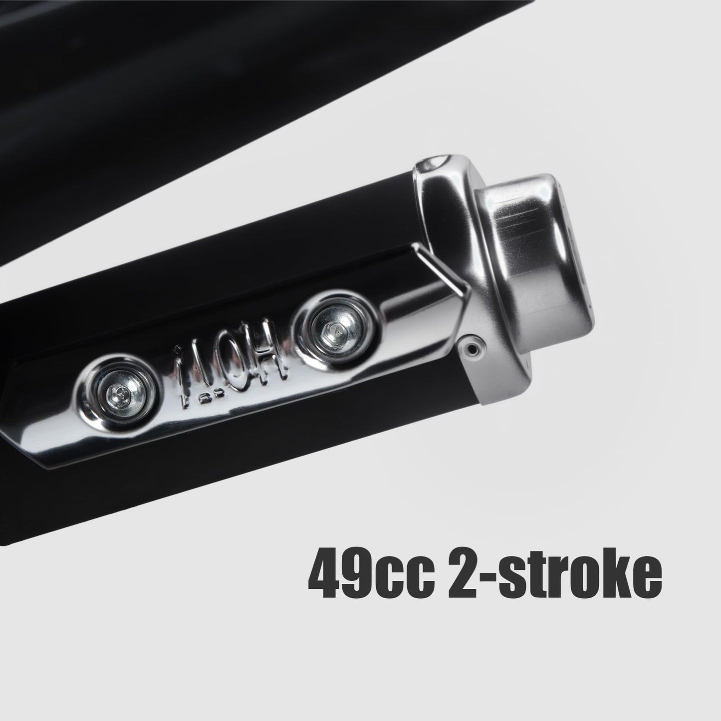 Gas ATV 4 Wheeler 49CC Go Kart 2-Stroke Mini Gas 4 Wheeler for Kids 4WD Ride On Toys Car ATV Quads Play Car with Front &Rear Disc Brake, LED Headlights,50/MPH Maximum Speed Black