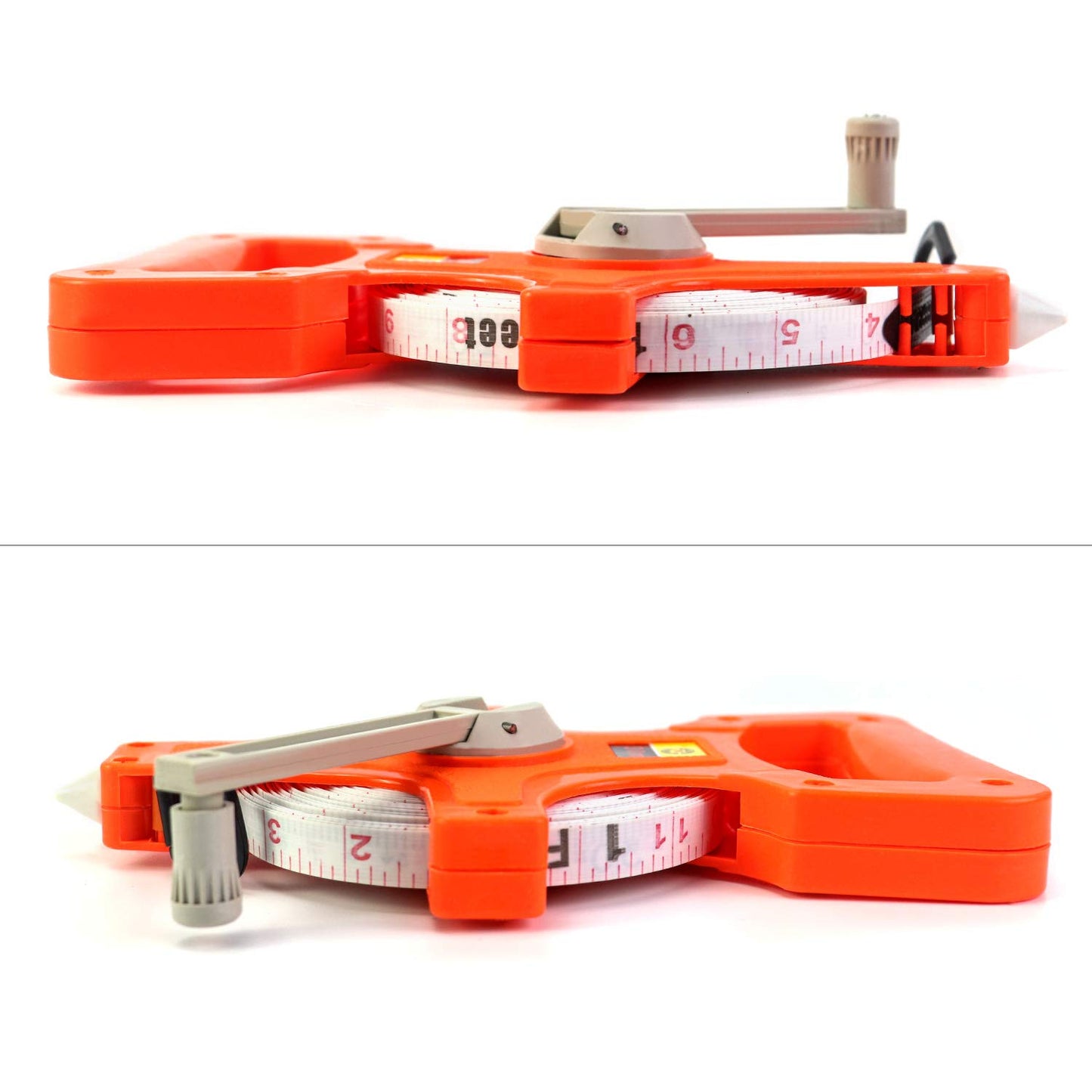 QWORK Tape Measure, 1/2" x 330' Open Reel Dual Sided Fiberglass Tape Measure for Engineer, Yard and Field, Measuring Tape