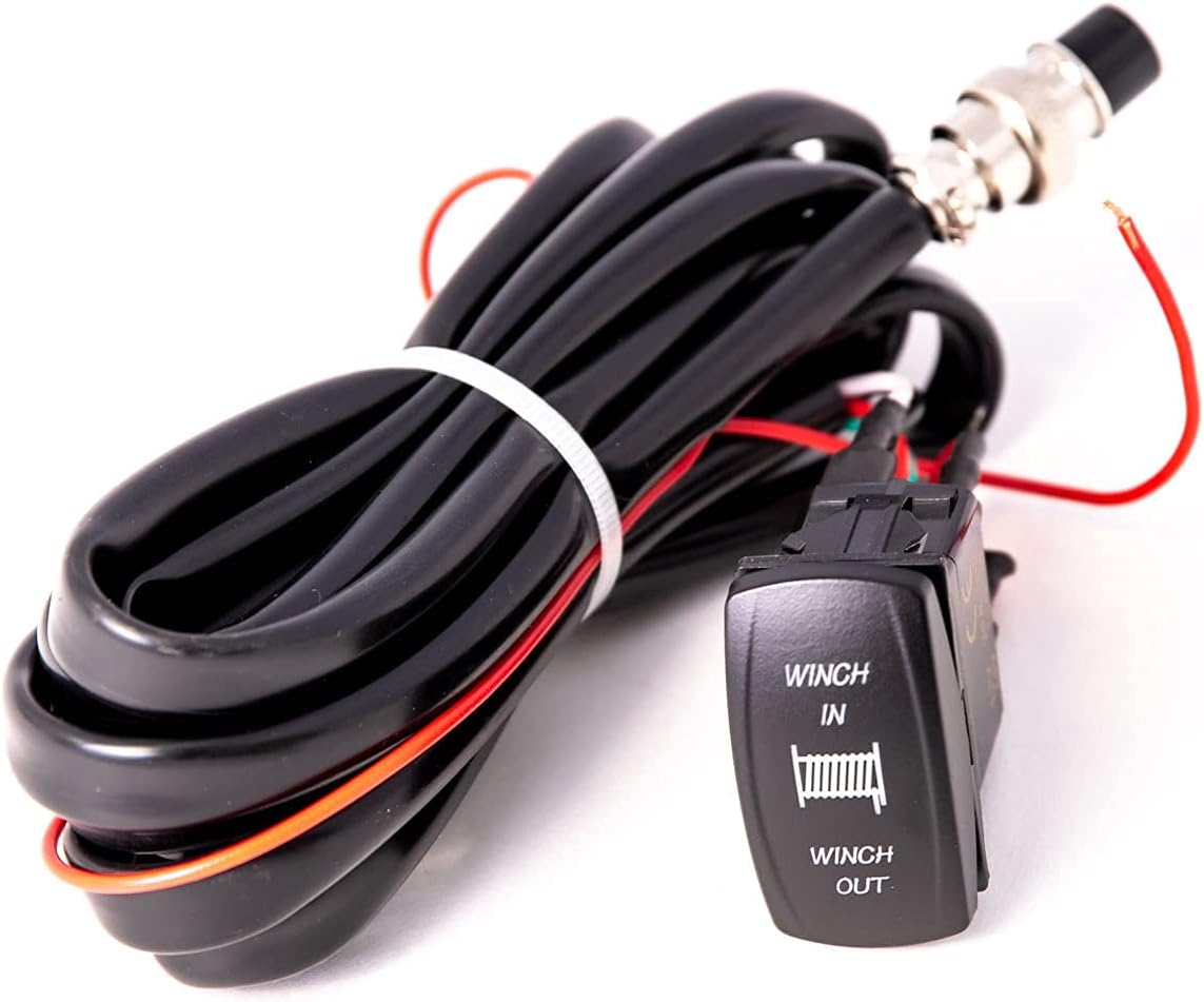 SuperATV 4500 lb Winch For UTV/ATV | Complete Black Ops Winch Kit | Waterproof Seals And Solenoid | 1.3 HP Motor | 166:1 Gear Ratio