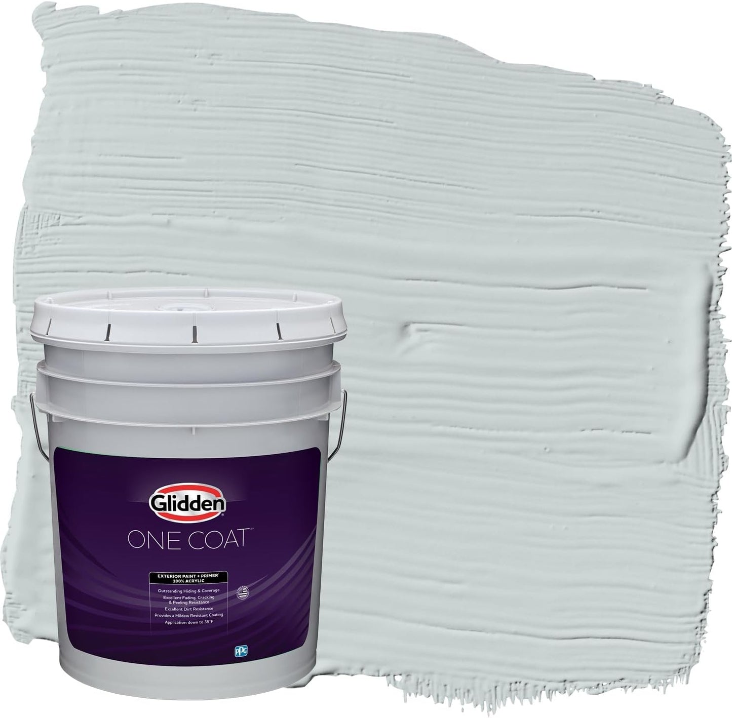 Glidden Exterior Paint + Primer: Black/Black Magic, One Coat, Satin, 1-Gallon