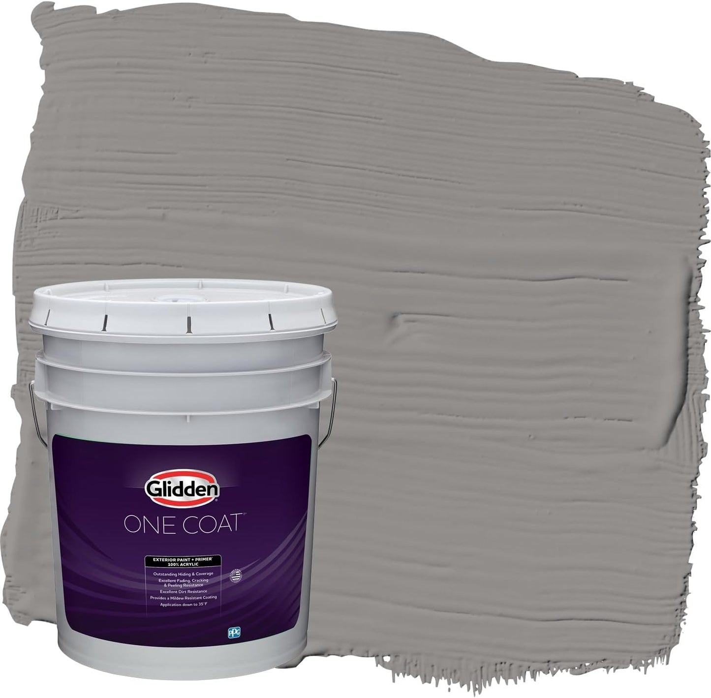 Glidden Exterior Paint + Primer: Black/Black Magic, One Coat, Satin, 1-Gallon