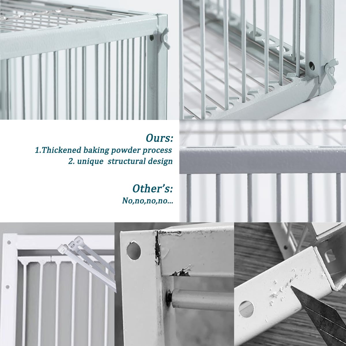 Pigeon Trap with Escape-Proof Design,Birds Trap with One-Way Entry,Chicken and Bird Trap Cage for Pigeon,Portable & Easy Assembly,Unharmful Made of High-Strength Iron with Anti-Rust Paint