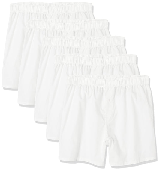 Amazon Essentials Men's Woven Cotton Boxer Short Underwear (Available in Big & Tall)