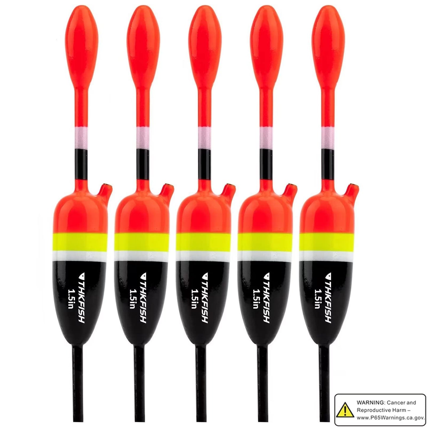 THKFISH Fishing Bobbers Fishing Floats and Bobbers Slip Bobbers for Fishing Balsa Floats Crappie Fishing Bobbers 1/6oz(3.47"X0.47"X6.73") 3/8oz(3.84"X0.6"X 7.2") 1/2oz(4.13"X0.75"X7.87")